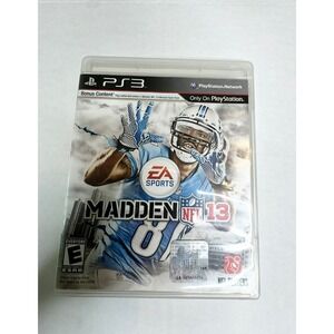 Madden NFL 2013 PS3 Playstation 3 Calvin Johnson Detroit Lions Tested Pre-owned!